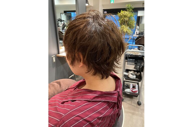 ショートヘアパーマ